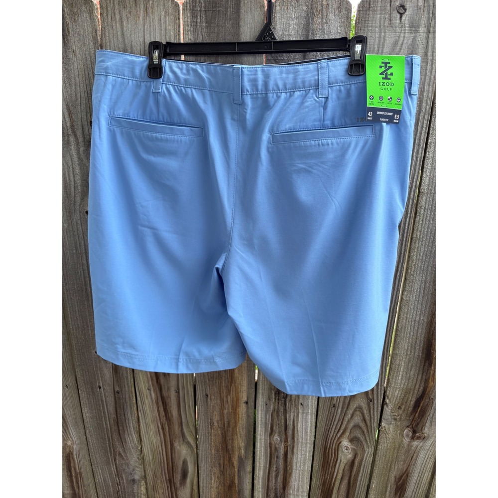 NWT IZOD Golf Mens Swingflex Shorts Cornflower‎ Blue 42W 46IZSHC2KR429 NEW